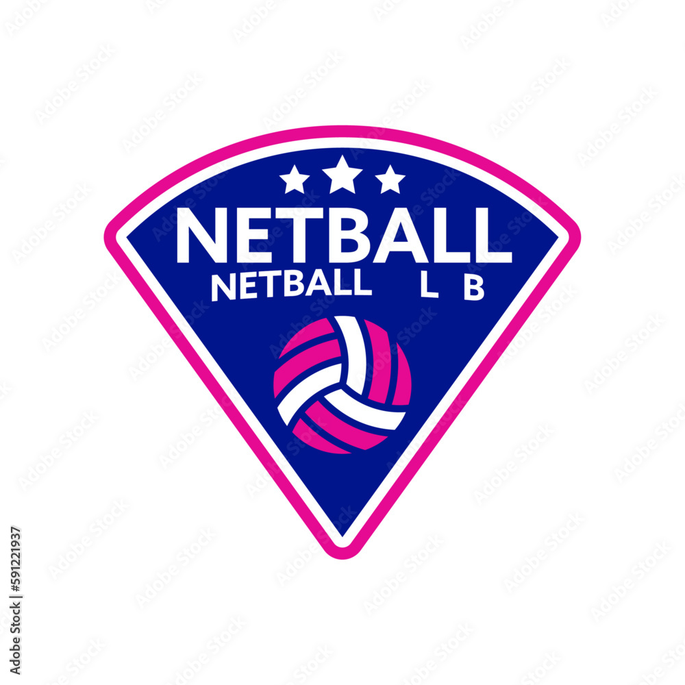 netball emblem logo template netball emblem logo template