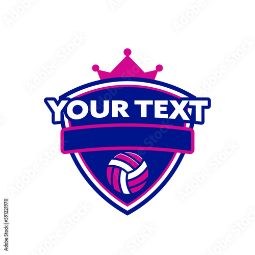 netball vector logo template