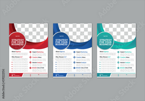 modern trend professional business flyer design corporate 
