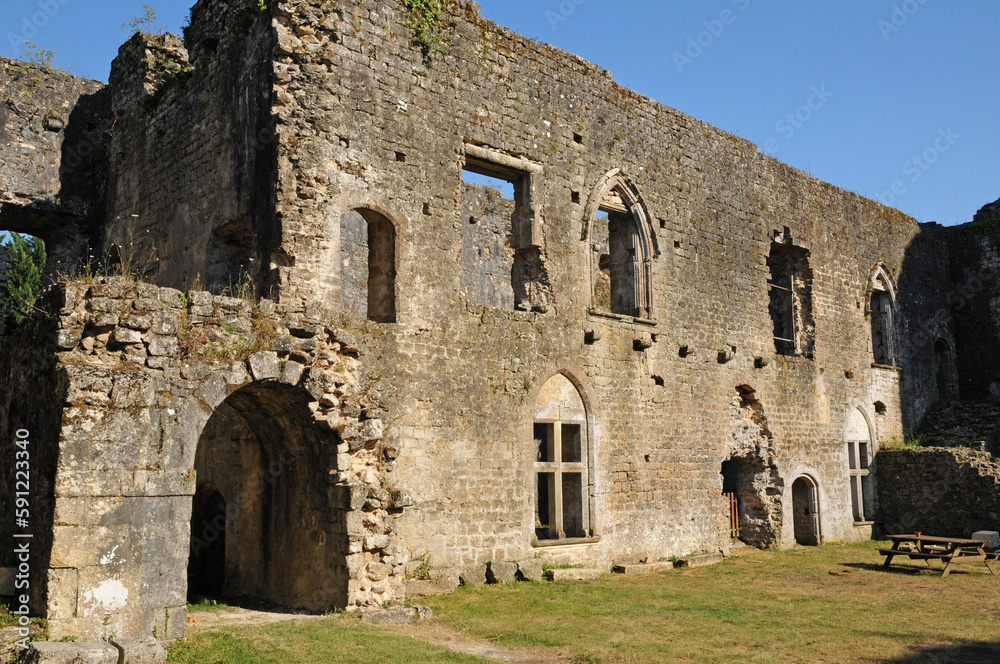 castle of Villandraut in Gironde