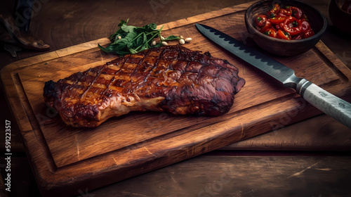 Wallpaper Mural Tasty Looking Grilled Meats. AI Generative Torontodigital.ca