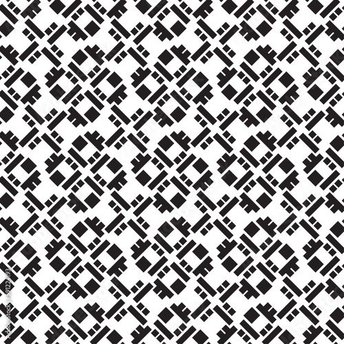 Vector seamless models. Modern stylish texture. Composition from regularly repeating geometrical element. Monochrome, simple. Vector illustrations.