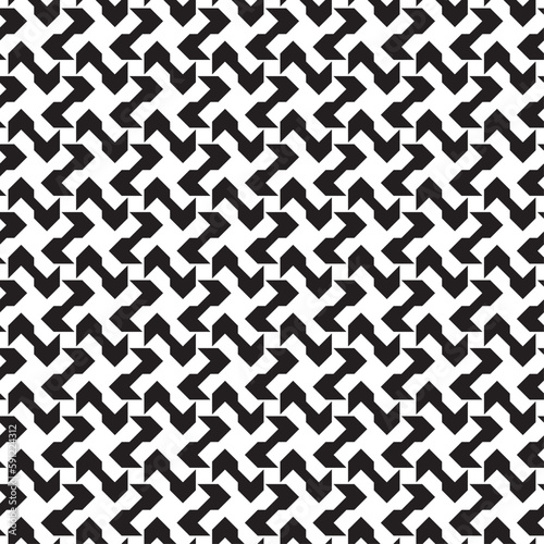 Vector seamless models. Modern stylish texture. Composition from regularly repeating geometrical element. Monochrome, simple. Vector illustrations.