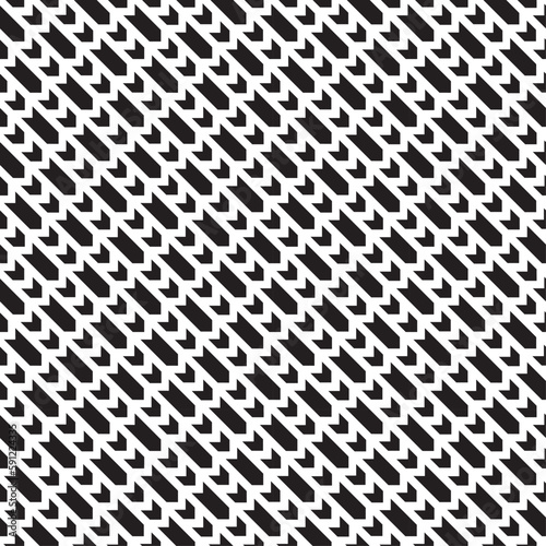 Vector seamless models. Modern stylish texture. Composition from regularly repeating geometrical element. Monochrome, simple. Vector illustrations.