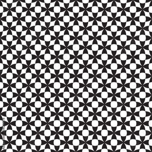 Vector seamless models. Modern stylish texture. Composition from regularly repeating geometrical element. Monochrome, simple. Vector illustrations.