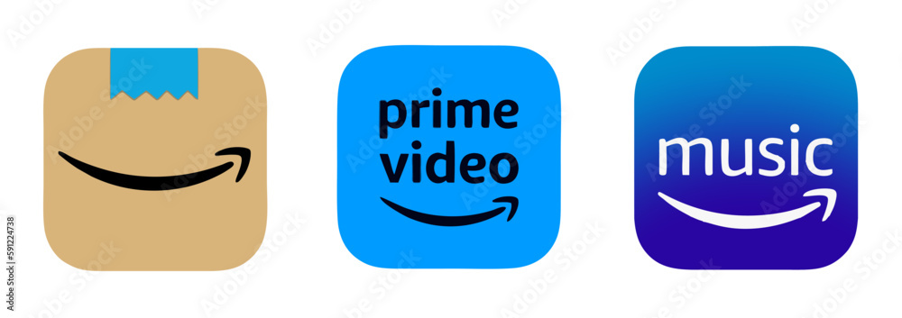 Is Arrow Free On Amazon Prime Amazon's popular apps icon set on transparent background. Amazon arrow