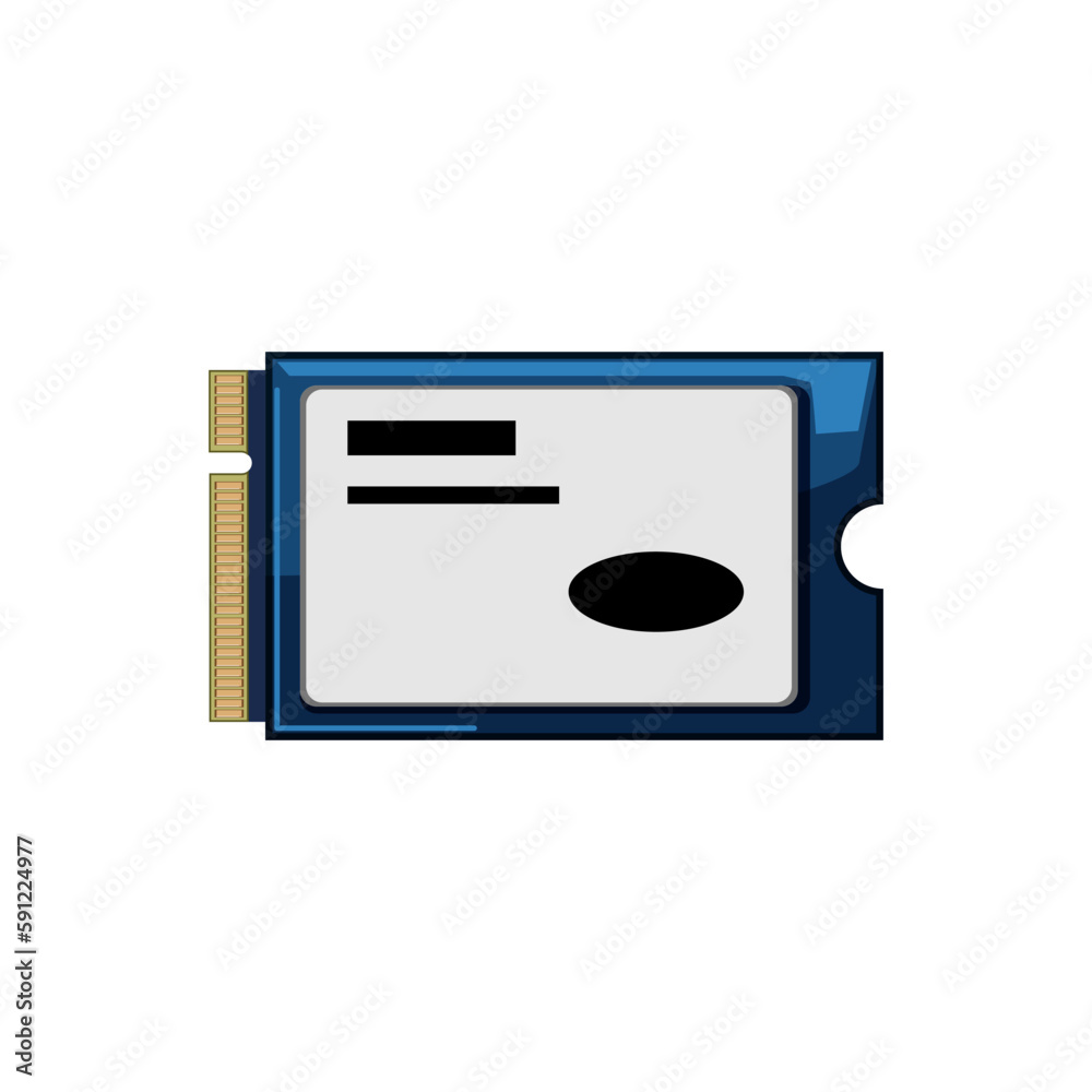 hardware ssd storage cartoon vector illustration hardware ssd storage cartoon vector illustration