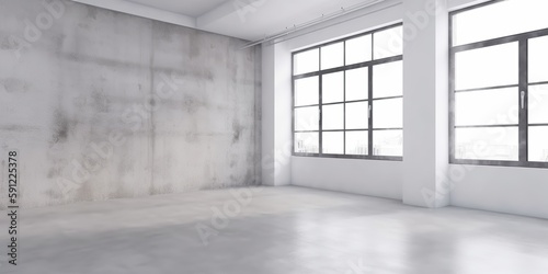 The living room interior design is minimalist and features an empty white concrete wall pattern background  Generative AI