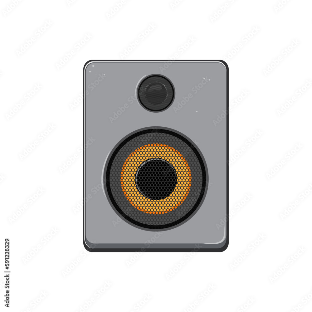 professional studio sound monitor cartoon vector illustration professional studio sound monitor cartoon vector illustration