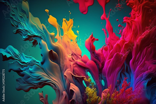 abstract color background made with generative ai © The Art Wave