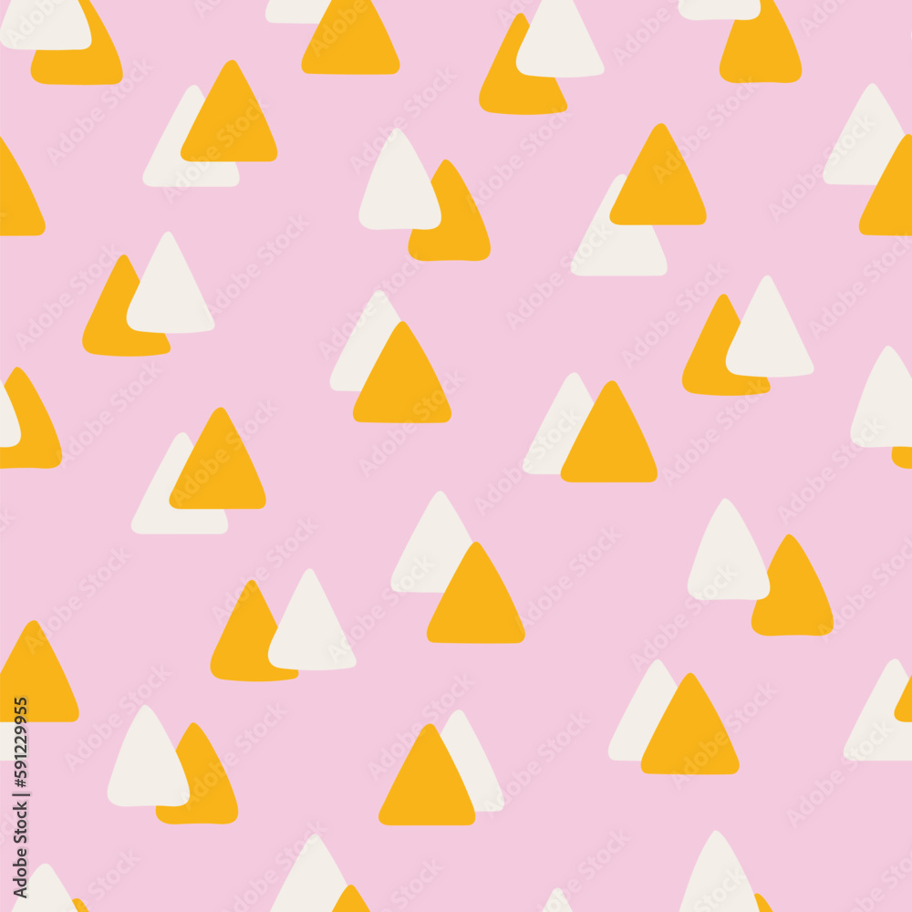 Minimalist seamless pattern with triangles Minimalist seamless pattern with triangles