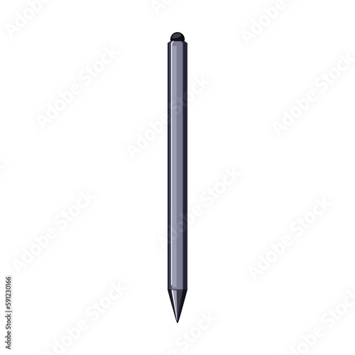 device stylus pen cartoon vector illustration