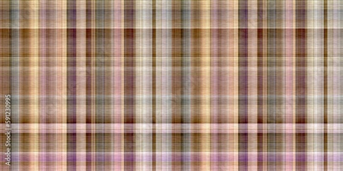 Tartan seamless border. Traditional gingham texture for natural trendy trim. 