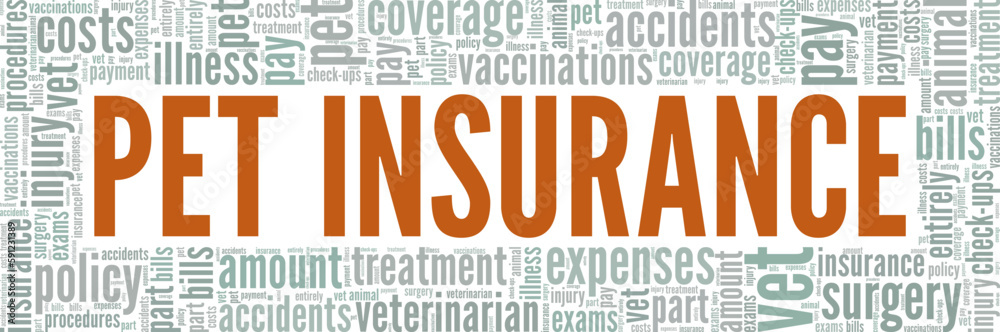 Pet Insurance word cloud conceptual design isolated on white background. Pet Insurance word cloud conceptual design isolated on white background.