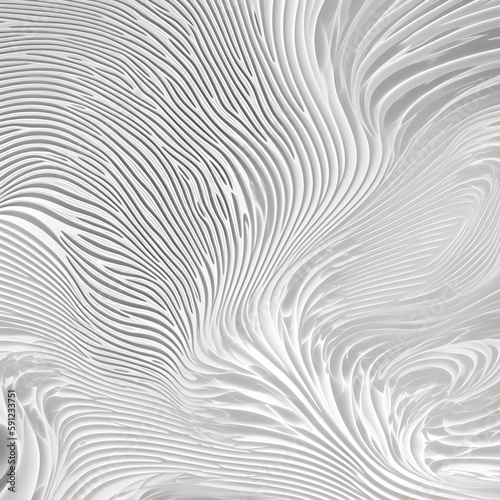 Porcelain fractal wave pattern. Generative AI