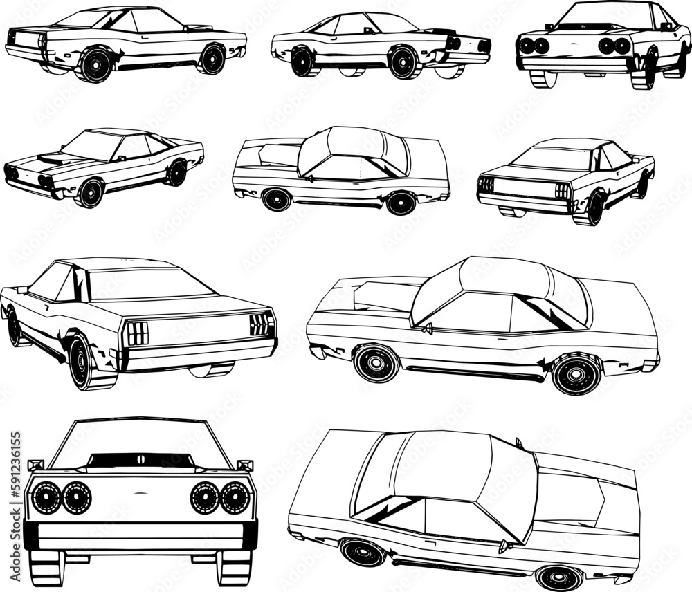 Old Fashioned Car Illustration Collection Vintage Car Sketches From car-car-makes-s-gallery-pixilart