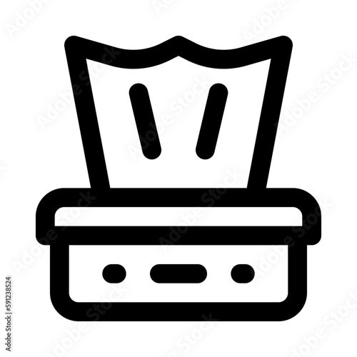 tissue box icon for your website, mobile, presentation, and logo design.