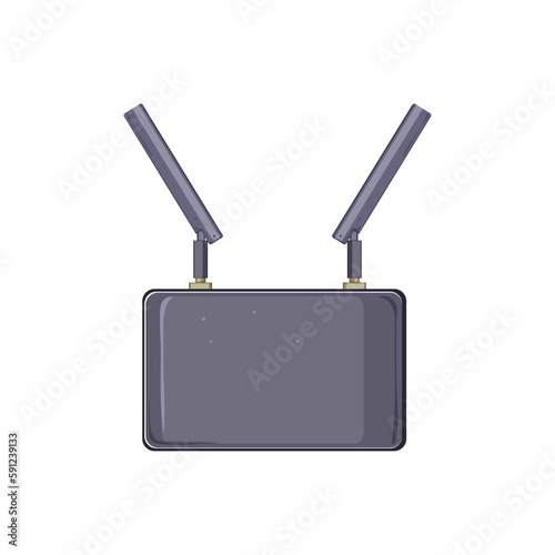 wifi 5g modem cartoon vector illustration