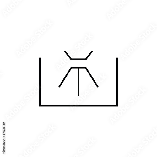Washer disinfector sign icon isolated on white background. Graphical symbol modern, simple, vector, icon for website design, mobile app, ui. Vector Illustration