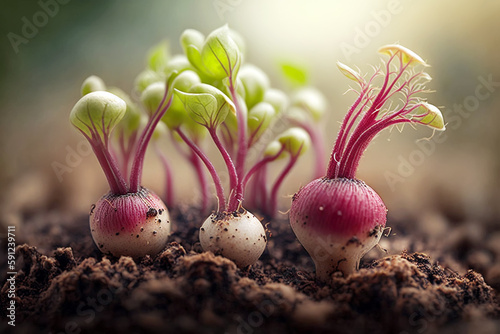 Beetroot sprouts, Generative AI