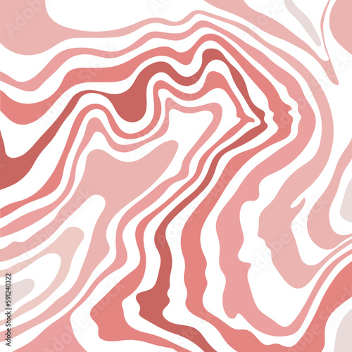 Abstract background of wavy embossed lines. The beauty of natural relief lines in multi-colored horizontals. Wavy pattern of stripes of different thicknesses. Intricate unusual kaleidoscope patterns.