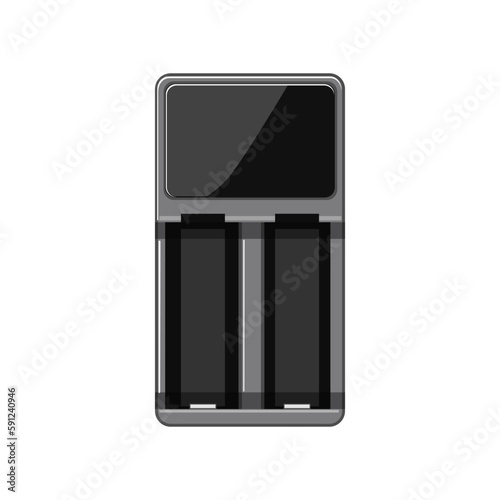 power aa battery charger cartoon vector illustration