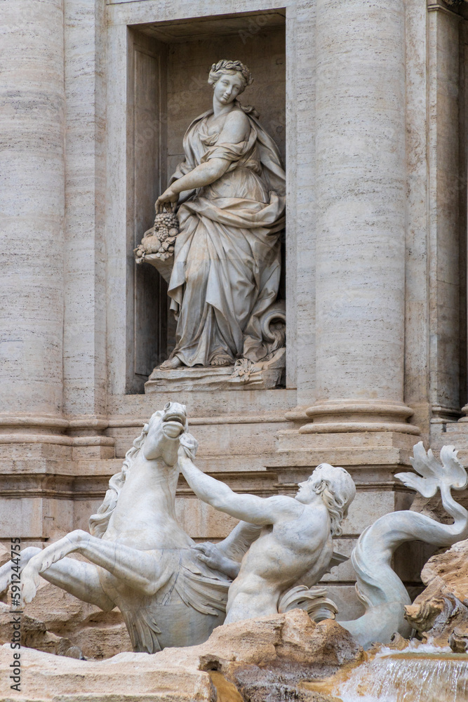 Statutes of the Trevi Fountain Statutes of the Trevi Fountain