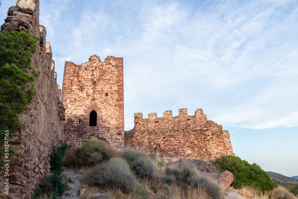 Roman castle of the municipality of Serra in Spain.