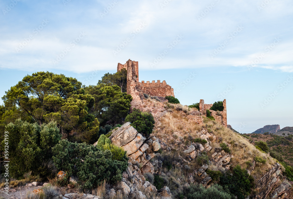 Roman castle of the municipality of Serra in Spain.