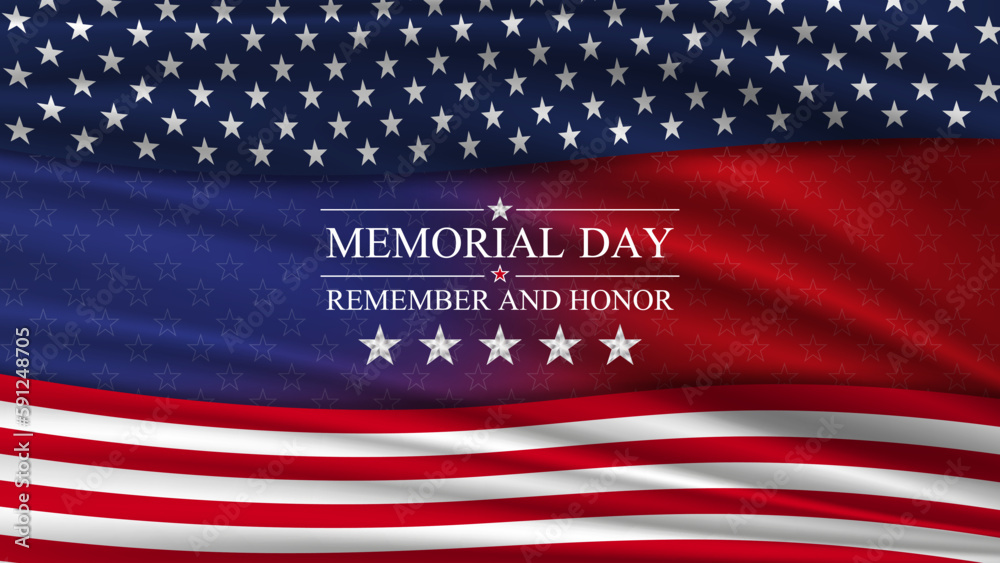 Memorial day background. National holiday of the USA. United states ...