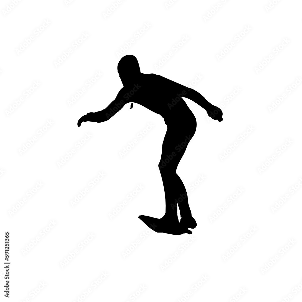 silhouette of a surfer with transparent background silhouette of a surfer with transparent background
