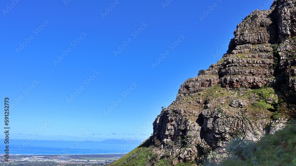 Fototapeta premium beautiful Mountain gorge in Stellenbosch, Cape Town South Africa 