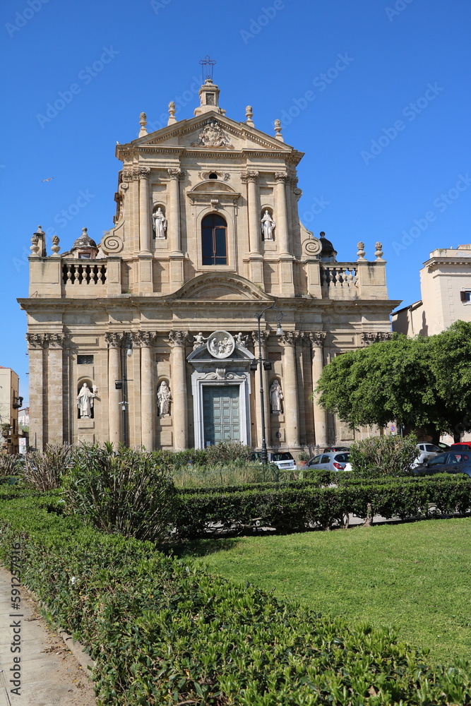 Church Santa Teresa alla Kalsa in Palermo, Sicily Italy