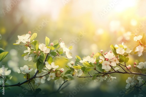 Spring Background. AI generated