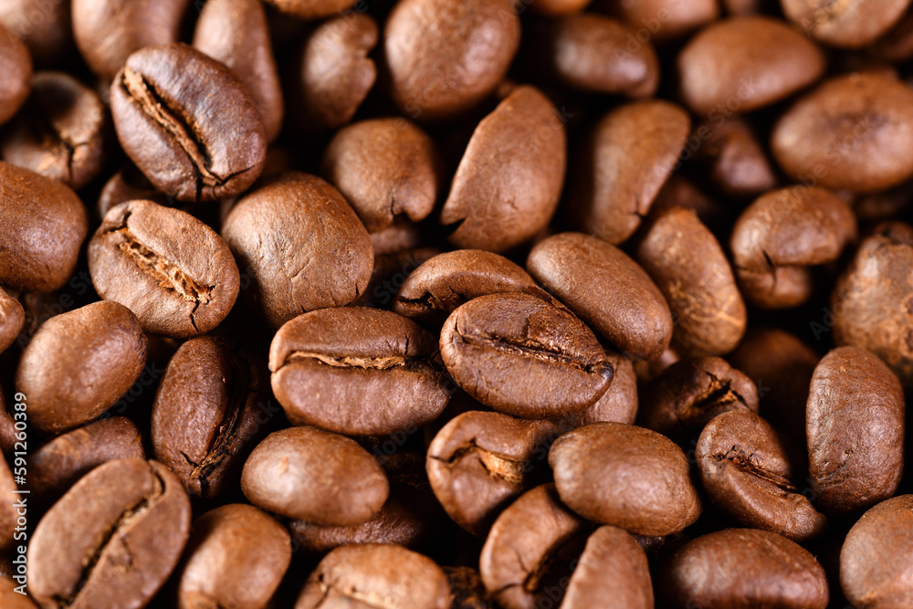 Macro photography of coffee beans Macro photography of coffee beans