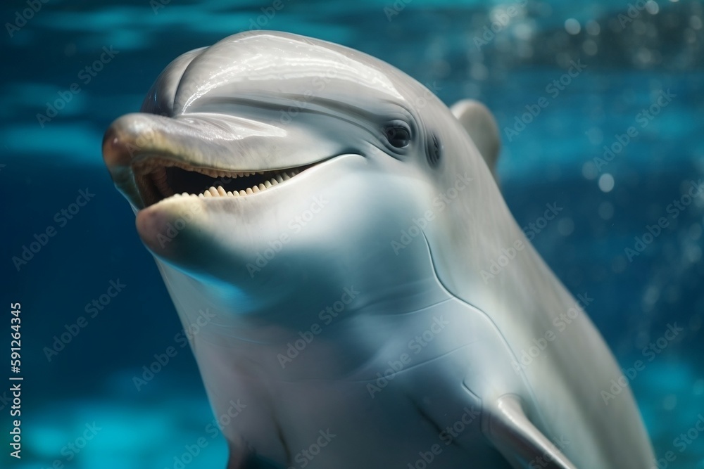 Fototapeta premium close up of a dolphin