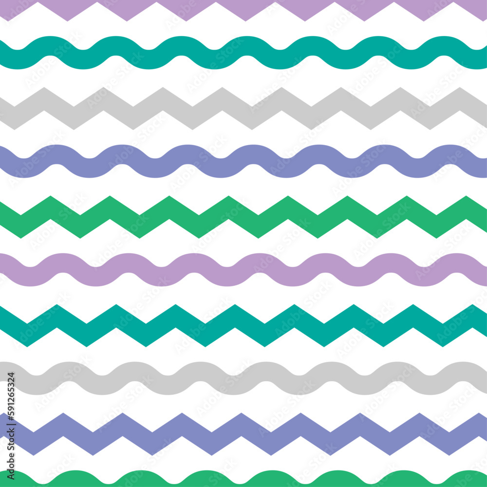 Smooth and absolute zig zag lines background