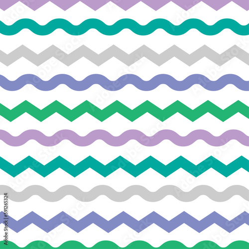 Smooth and absolute zig zag lines background