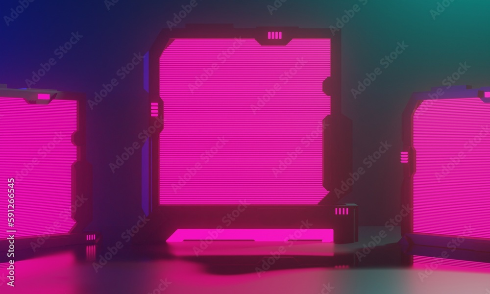 3d illustration rendering of futuristic cyberpunk city, gaming wallpaper scifi background, a esports gamer vs banner sign of neon glow, versus player challenge 3d illustration rendering of futuristic cyberpunk city, gaming wallpaper scifi background, a esports gamer vs banner sign of neon glow, versus player challenge