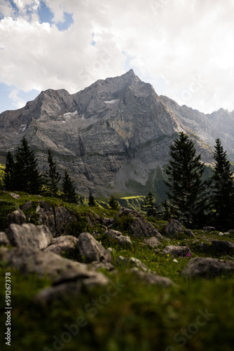 Fototapeta Naklejka Na Ścianę i Meble -  Berge, Wandern, Alpen, Karwendel, Landschaft, Natur