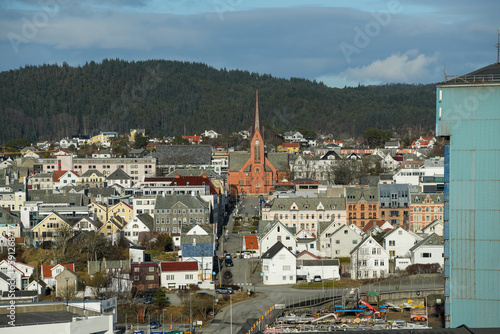 Panorama der norwegischen Stadt Haugesund