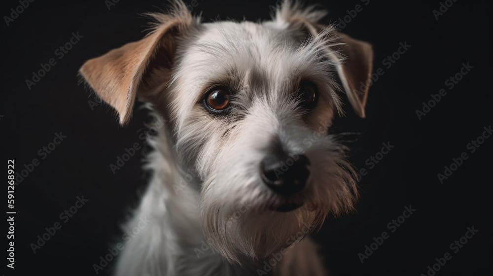Enchanting Canine Gaze of a dog generative ai Enchanting Canine Gaze of a dog generative ai