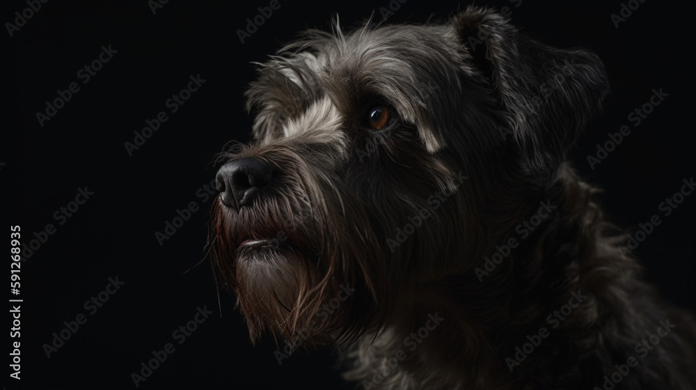 Enchanting Canine Gaze of a dog generative ai Enchanting Canine Gaze of a dog generative ai