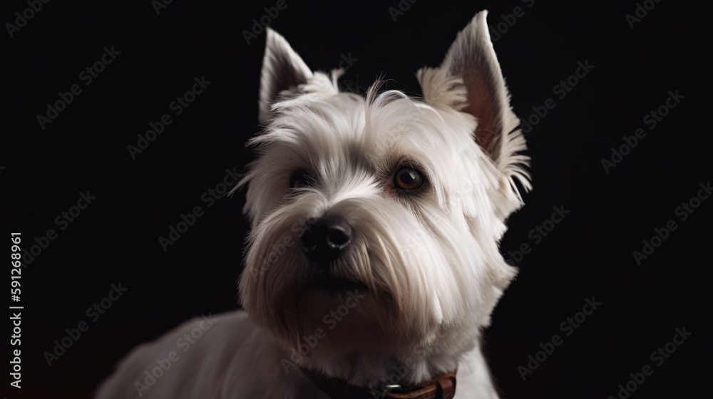Piercing Canine Stare dog generative ai Piercing Canine Stare dog generative ai