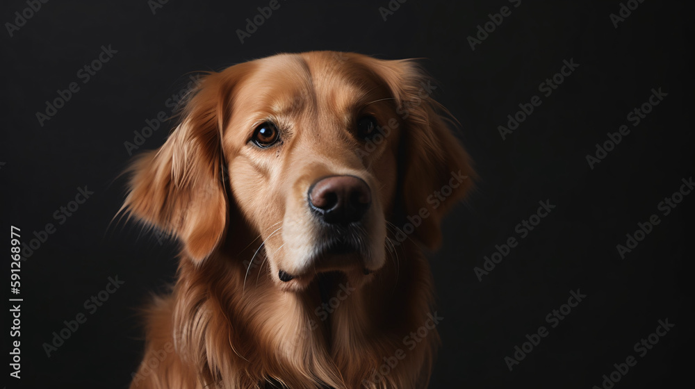 Serene Dog in Focus generative ai Serene Dog in Focus generative ai