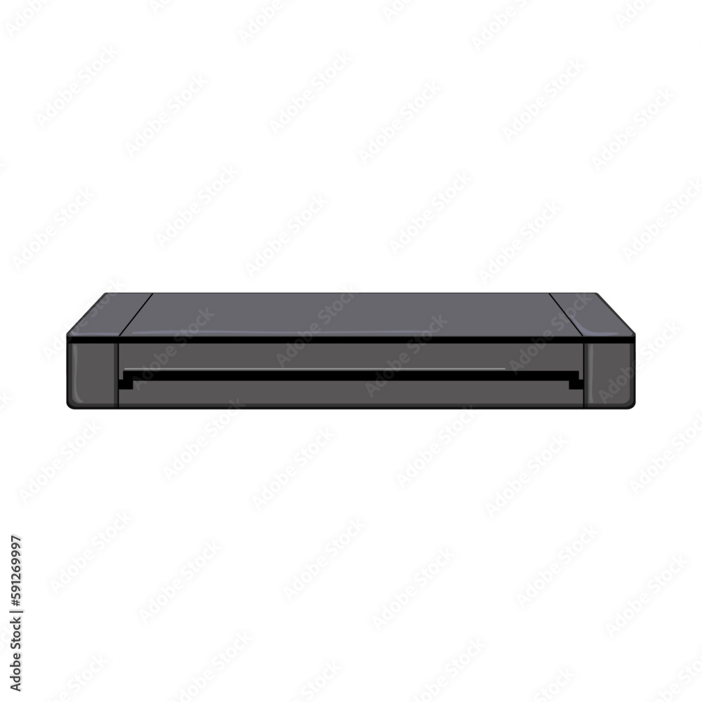 paper scanner document cartoon vector illustration paper scanner document cartoon vector illustration