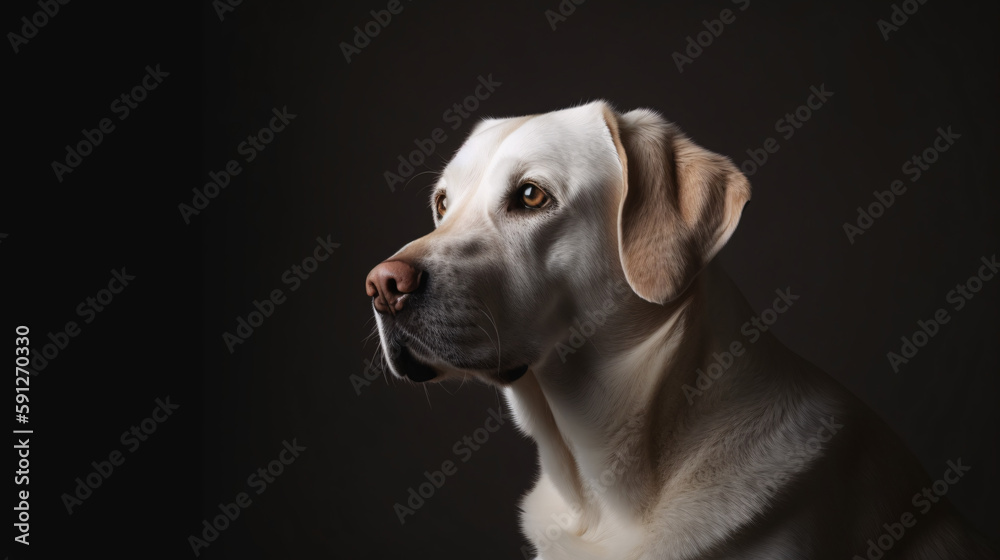 Focused Canine Beauty dog generative ai