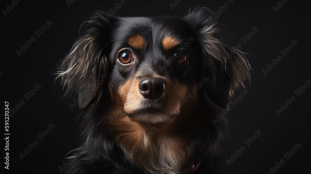 close up of a dog generative ai close up of a dog generative ai
