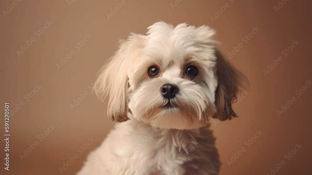 close up of a dog generative ai close up of a dog generative ai