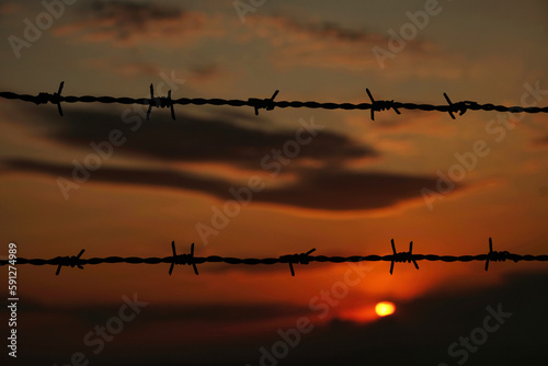 Sunset fence